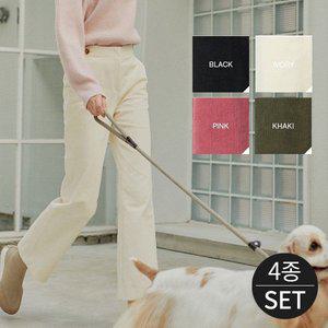 [로코엘라] 애쉬 라이크라 세미플레어 여성 코듀로이 팬츠 4종세트
