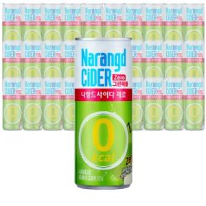 나랑드 사이다 그린애플 245ml 1박스(30캔)/제로음료