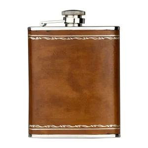 스테인리스 미니 술병 고급 가죽 포켓병 위스트 양주