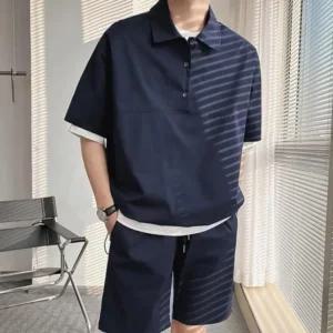 남자 반팔 반바지 세트 반팔 트레이닝복 아노락 트레이닝
