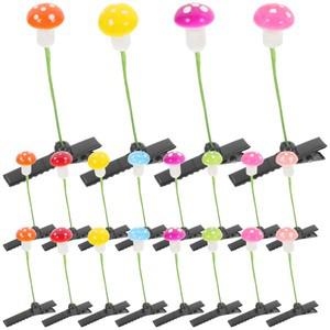 여자 30Pcs 버섯 머리핀 클립 새싹 헤어 액세서리 쥬얼리 코스프레 파티 장식 바레트