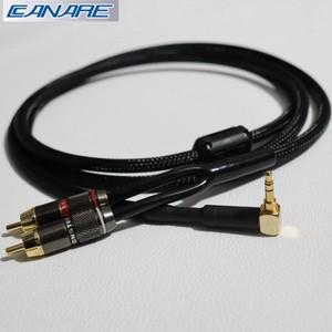 Canare 앰프 휴대폰 핸드폰 컴퓨터 자동차 스피커용 HIFI 스테레오 오디오 케이블 AUX to rca 3.5mm 잭 2RC
