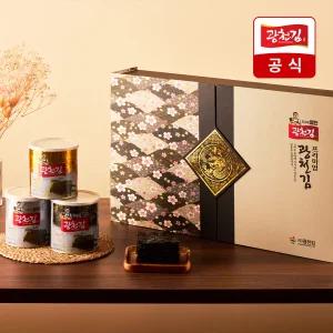 [광천김 선물세트] 고급 선물세트 1호 (캔김15캔+선물용가방)