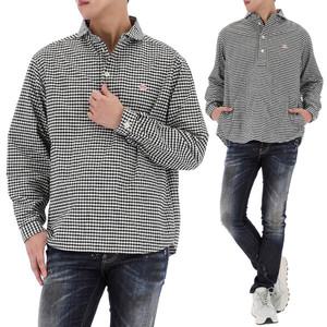 24FW 단톤 스트라이프 라운드 칼라 셔츠 DT-B0282 OXP BLACK