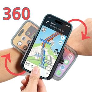 360도 회전 스마트폰 거치대 대리운전기사 배달기사 핸드폰 손목 암밴드