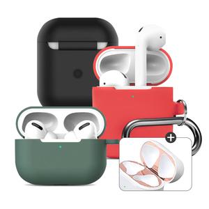에어팟 케이스 + 철가루방지스티커 1세대 2세대 3세대 프로 실리콘 케이스