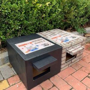 따뜻한 길고양이 겨울 집 박스 방수 은신 방풍 길냥이