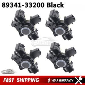 Lexus CT200H ES250 ES300H 용 4PCS 자동차 PDC 주차 범퍼 센서 블랙 89341-33200 89341 33200