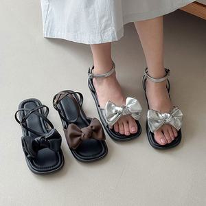 [파라노말샵]아이 리본 스트랩 샌들 리본 샌들(굽2cm) (파라노말샵