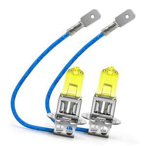 Ruiandsion 2 H3 할로겐 전조등 밸브 안개등100W 24V 옐로우 6415112336밸브