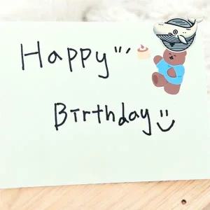 [셀러에이드]상큼한 생일 케이크 팝업카드 귀여운 축하 카드
