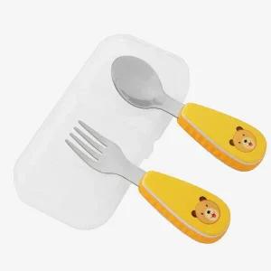 유치원 어린이집 유아 포크 스푼 곰캐릭터 수저세트 유아용품