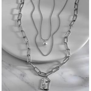 10대 힙한 스타일용 레이어드 체인목걸이 우정 여친선물 바캉스