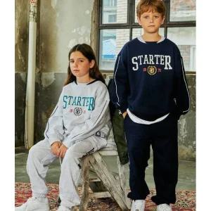 사커 맨투맨,사커 조거 팬츠 세트(ST233IMM06,ST233BPT06) 스타터 블랙라벨 키즈 189962