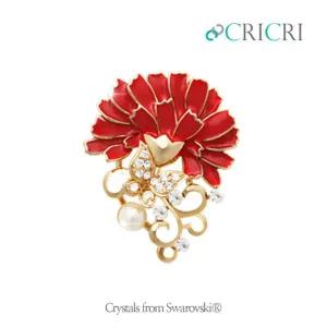 [CRICRI] B1304 카네이션 브로치 스승의날 어버이날 부모님 선물