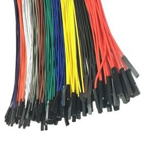 듀폰 케이블 소프트 실리콘 와이어 암암으로 이어지는 점퍼 RC 드론 DIY 전자 키트 브레드보드용 20cm 24AW