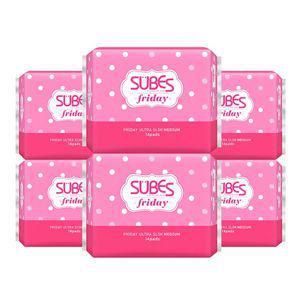 슈베스 생리대 프라이데이 울트라슬림 중형 14P x6팩