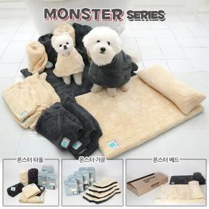 [BZI538M6_51CM]몬스터 펫샴푸 펫타올(베이지)소형