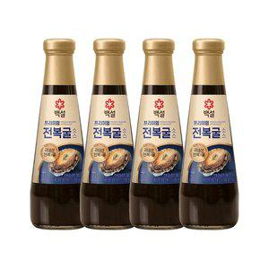 백설 남해 전복 굴소스 350g x4개