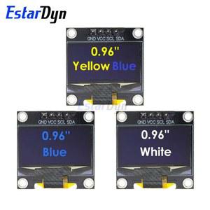 4PIN 블루 ARDUINO용 직렬 96 인치 옐로우 스크린 옐로우 IIC SSD1306 OLED 모듈 디스플레이 12864 SPI 보드 화이트 LCD