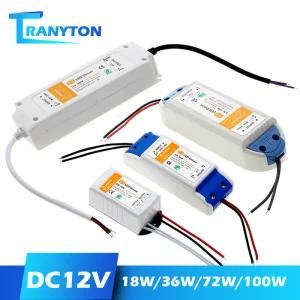 직류전원장치 LED 조명 변압기 DC12V 18W 36W 72W 100W 스트립 12V 전원 장치 드라이버 어댑터