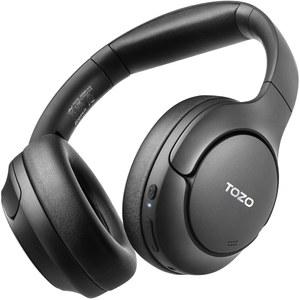 TOZO HT2 하이브리드 액티브 노이즈 캔슬링 헤드폰, 무선 오버 이어 블루투스 헤드셋, 60시간 재생 시간, 앱 딥 베이스 컴포트 핏 이어 컵을 통한 고해상도 오디오 커스텀