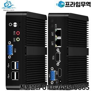 Celeron N2840/N2930/J1900/J2900을 지원하는 Helorpc 팬리스 산업용 미니 PC Windows10 2x기가비트 이더넷