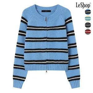 [롯데백화점]르샵/나인식스뉴욕 단가라 투웨이 집업 니트 가디건 (DP4CK001A)