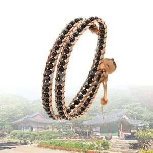 행운부적 팔찌 옥매듭 용기 번영 부 염주 흑마소 (WDCDE04)