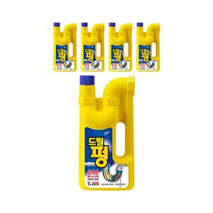 피죤 배수구 세정제 드릴펑 1L, 5개