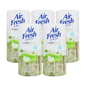 애경 에어후레쉬 크리스탈워터 방향 탈취 애플향 5개