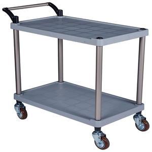 [RG0N2203]서빙카 플라스틱 2단 특대 회색 소폭 바퀴 써빙