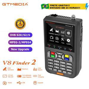 GTMEDIA 오리지널 위성 신호 파인더 미터 V8 파인더 2 DVB-S S2 S2X 1080P HD VS ST-5150 V8 파인더 프로 W