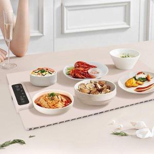 접이식 푸드워머 음식 보온 실리콘 매트 다이닝 식탁 패드 가로60cm 세로38cm