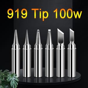 3Pcs 100W 납땜 인두 팁 919 I/B/K/3C/2.4 용접기 노즐 내부 가열 비트 무연 솔더 공급 도매