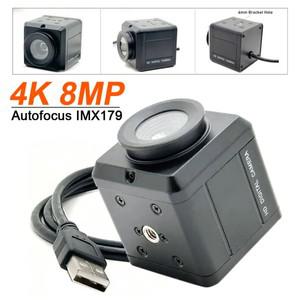 HD 자동 초점 8MP 4K 3264X2448 Mjpeg 미니 USB2.0 웹캠 산업용 IMX179 Senso OTG UVC PC 노트북 비디오 카