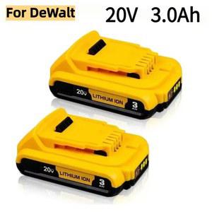 DeWalt 18v 20Volt 최대 리튬 이온 배터리 20V 3Ah DCB203 교체DCB206 DCB205 DCB204 DCB200전동 공구