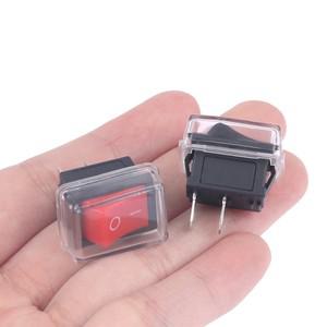 5Pcs 검정색 푸시 버튼 미니 소형 스위치 2Pin 스냅인 OnOff 로커 스위치방수 커버 포함