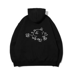 매장정품 꼼파뇨 CPGN Hug Me 자수 후드티 블랙