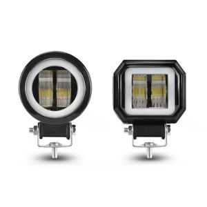 2PCS/1PC 12V-80V 방수 라운드 엔젤 아이 LED 라이트 휴대용 스포트라이트 오토바이 오프로드 트럭 운전 자