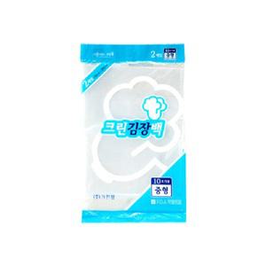 크린랩 김장백 중형 10포기용 2매입 /위생비닐봉투 재활용쓰레기봉지 대형 포장지 두꺼운 투명 PE