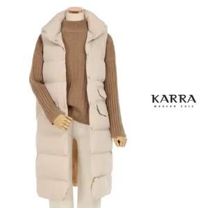 KARRA  77까지)롱볼륨패딩베스트_A3F1492