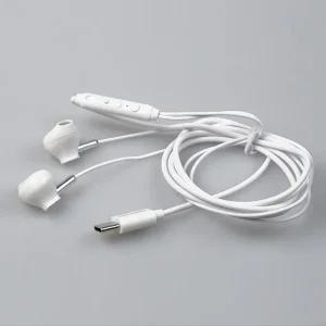 BF261 Coms 스마트폰 태블릿 C타입 스테레오 이어폰 1.2m / Type-C 컨트롤 리모콘 마이크 White 국내폰