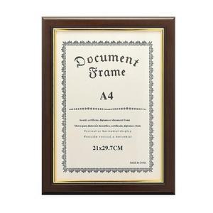 [RGL43375]다크브라운 상장액자 A4 허가증 졸업장 l
