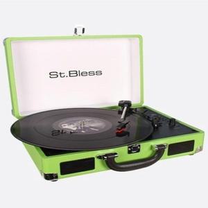 [BZJKRMZY_4B]St.Bless 수트케이스 턴테이블 GREEN