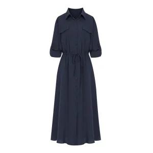 [페이지플린] 플랩포켓스트링카라원피스_P5AOP009C