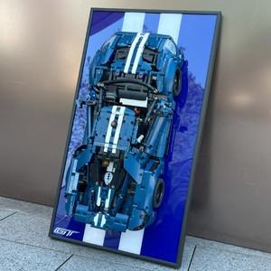 RC 레고 호환 LEGO 42154 Technic 2022 Ford GT용 벽걸이 디스플레이  벽 디스플레이만 포함되어 있으며 모