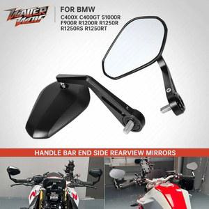 오토바이 E9 후면보기 미러 엔드 BMW 호환용 호환용 C400X C400GT R1200 R1250 RS RT F900R S1000R 핸들 엔드 사이드 미러 Emark