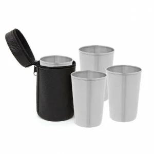 [골드스마일]휴대용 캠핑컵 스텐 4p세트(170ml)