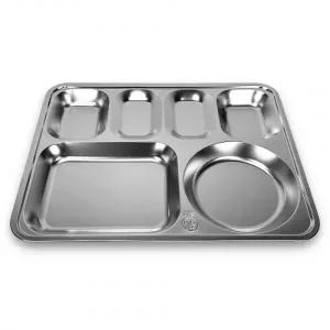 식당 배식판 4찬 스텐식기 급식판